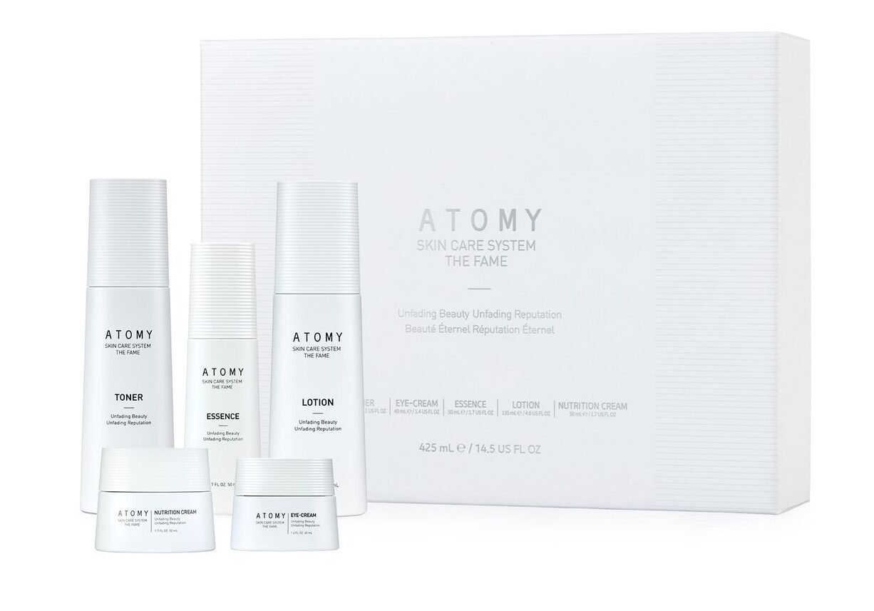 Routine K-Beauty Atomy : double nettoyage, toner, sérum, crème et SPF